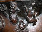 Manchester Cathedral and Collegiate Church of St Mary, St Denys and St George Lancashire Early 16th century medieval misericords misericord misericorde misericordes Miserere Misereres choir stalls Woodcarving woodwork mercy seats pity seats mcrn5iii.jpg